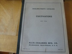 1956 ALLIS CHALMERS CULTIVATORS DEALERS PARTS CATALOG SPECS DIAGRAMS 312 PGS
