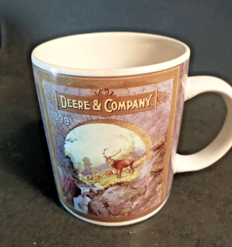 John Deere Nostalgic Mug 1899 motif 3.75″ tall 8 ounces