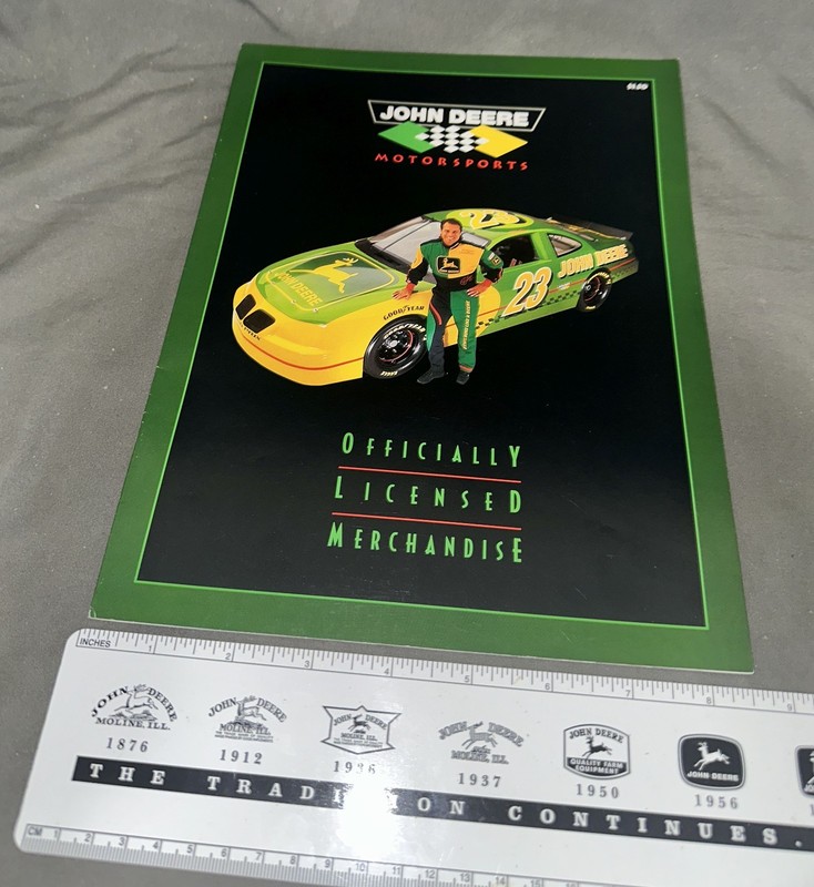 John Deere Motorsports Nascar Merchandise Catalog - 1996 gallery
