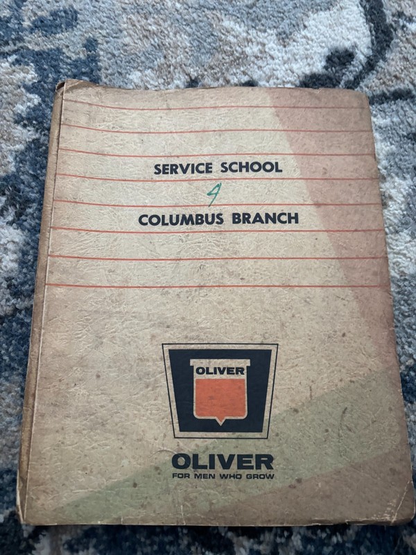 Oliver Tractor Service School Columbus Branch Manual DCPA26