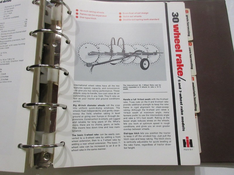 International 30 Wheel Rake Sales Sheet 2 Page