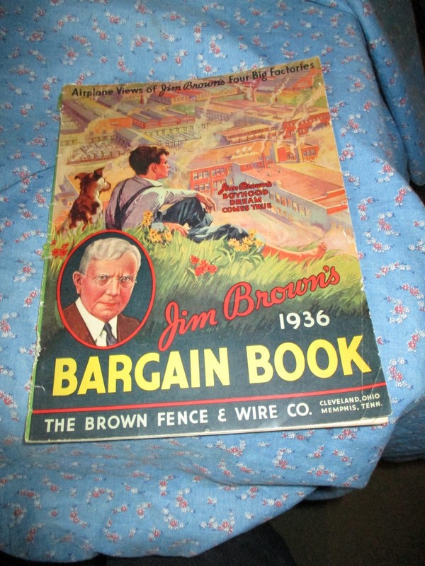Catalog Jim Browns 1936 Bargain Book The Brown Fence & Wire Co Cleveland Memphis