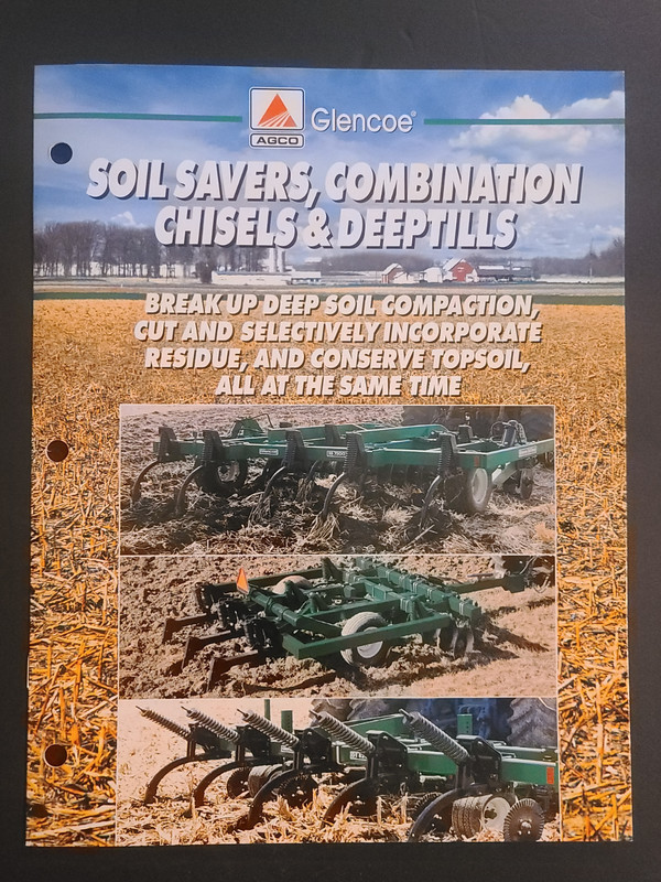 Vintage Agco Glencoe Soil Savers, Combination Chisels & Deeptills Brochure