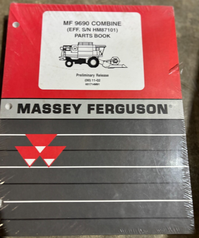 Massey Ferguson 9690 Combine Parts Book Manual MWPA26