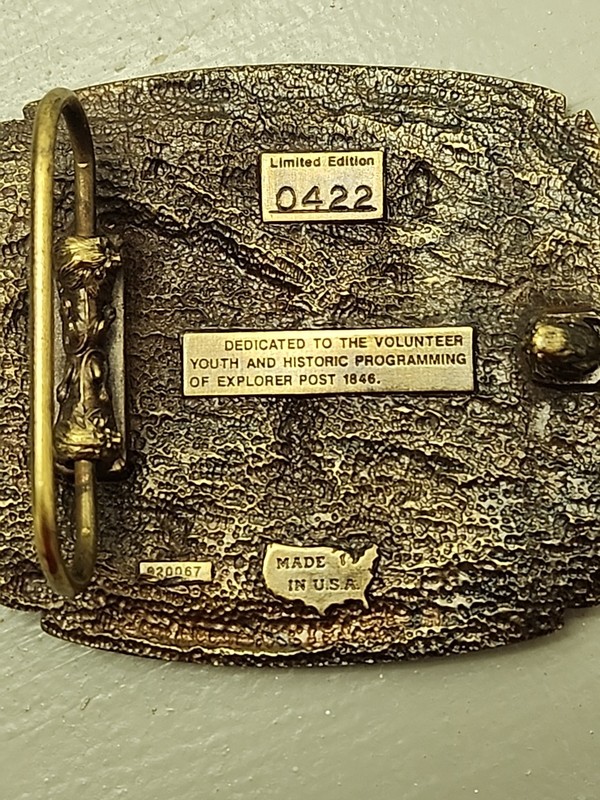 1992 Old Settlers and Threshers Reunion Aultman Tractor Midwest Belt Buckle Iowa gallery
