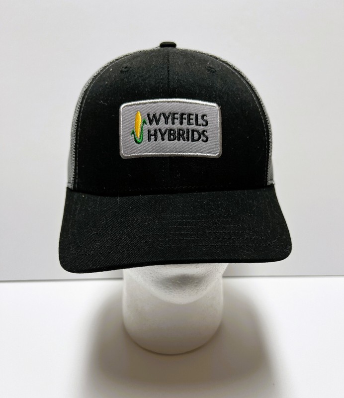 Wyffels Hybrids Mesh Trucker Hat Cap Black Snapback Seed Corn Agriculture