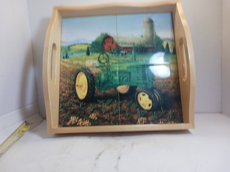 Beautiful John Deere Wooden Tray gallery