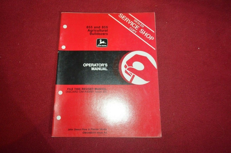John Deere 855 856 Agricultural Bulldozers Operator’s Manual LPFP
