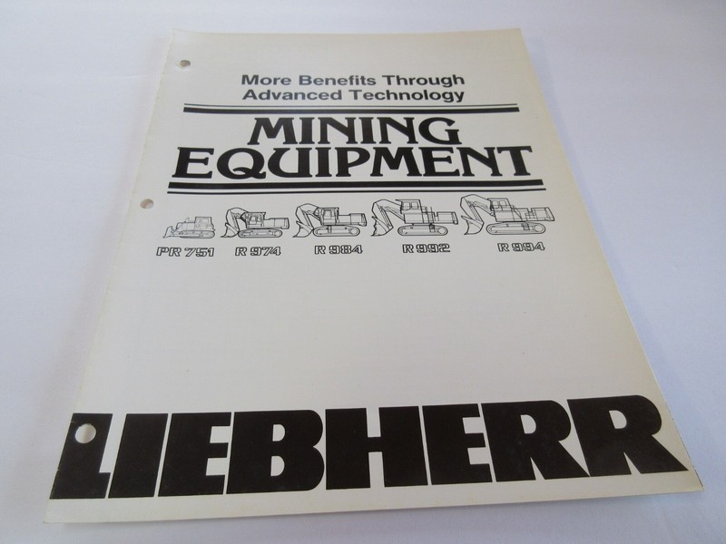 Liebherr PR751, R974, R984, R992, R994 Excavator Sales Brochure 8 Page