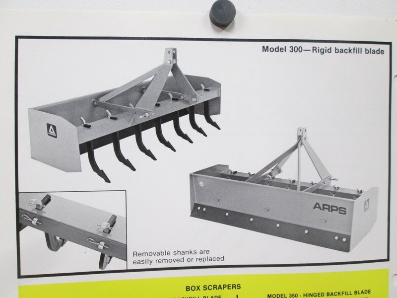 Arps 300 350 Scrapers Hinged Rigid Backfill Blade Brochures Specifications gallery