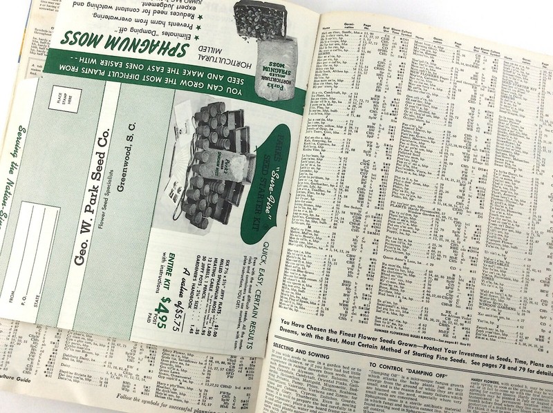 Parks Flower Book 1962 Greenwood South Carolina Garden Seed Catalog Q364 gallery