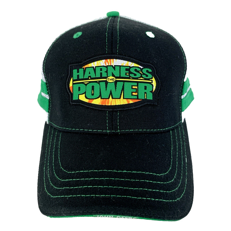 John Deere Harness Power Hat Logo Farming Mowers Seed Mesh Trucker Baseball Cap