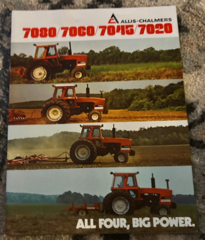 Allis Chalmers 7080 7060 7045 7020 Tractor For 1978 Brochure AMIL26