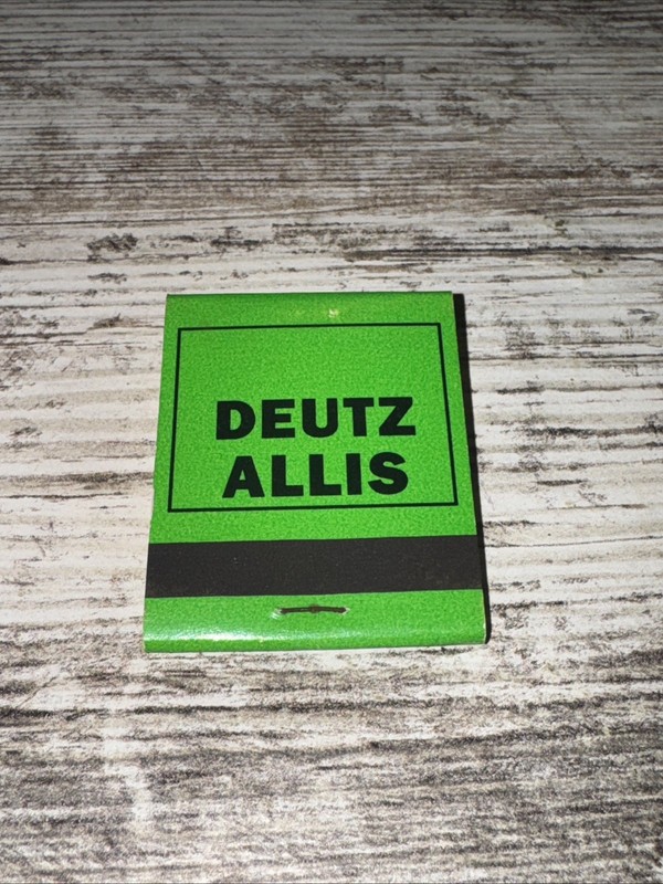 Vintage Deutz Allis Matchbook Full Shaffer Equipment Co Denton MD