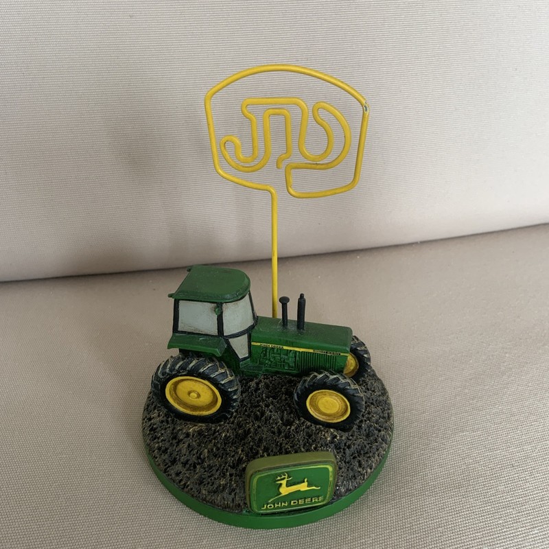 John Deere Model 4440 Iron Horse Tractor Business Card Holder Paperweight Enesco
