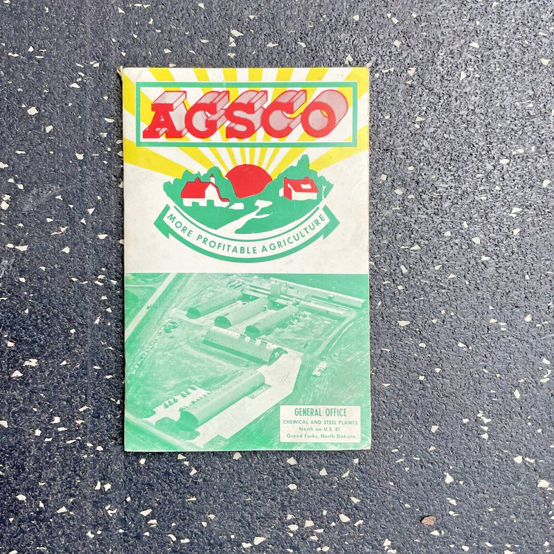 VTG AGSCO More Profitable Agriculture Farm Booklet Chemical & Steel Plants Seeds
