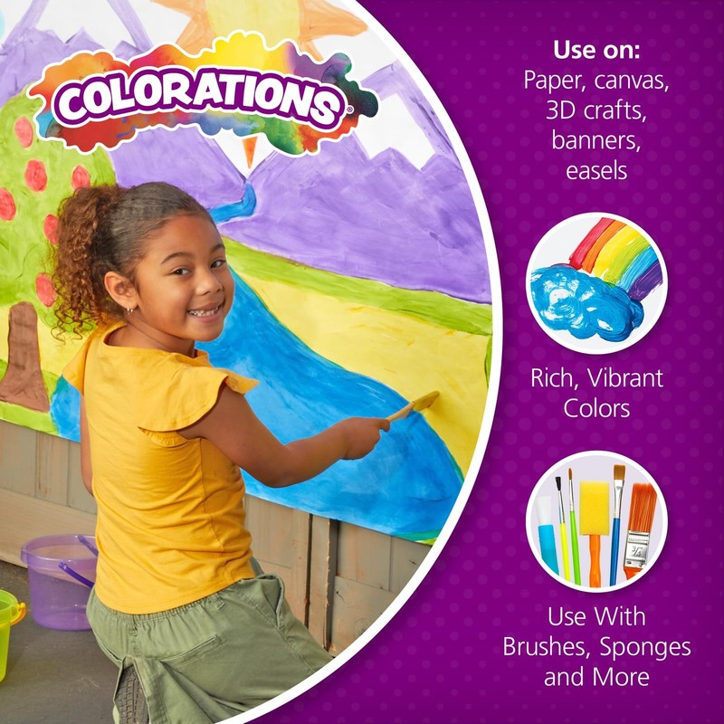 Colorations - Swt16 Simply Washable Tempera Paints 16 Fl Oz Set Of 11 Colors gallery