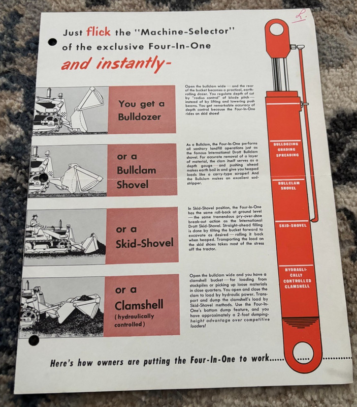 International Harvester Drott 4 In 1 Skid Shovel Brochure DCPA26 ver2