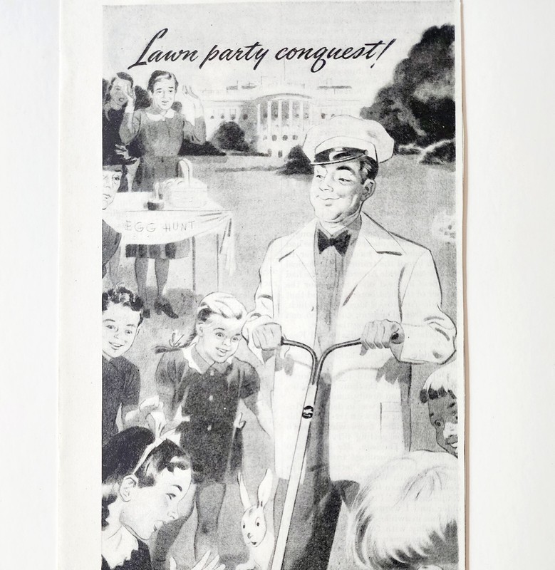 1947 Dalglish Lawn Mower Advertisement Vintage Agriculture White House DWJJ23