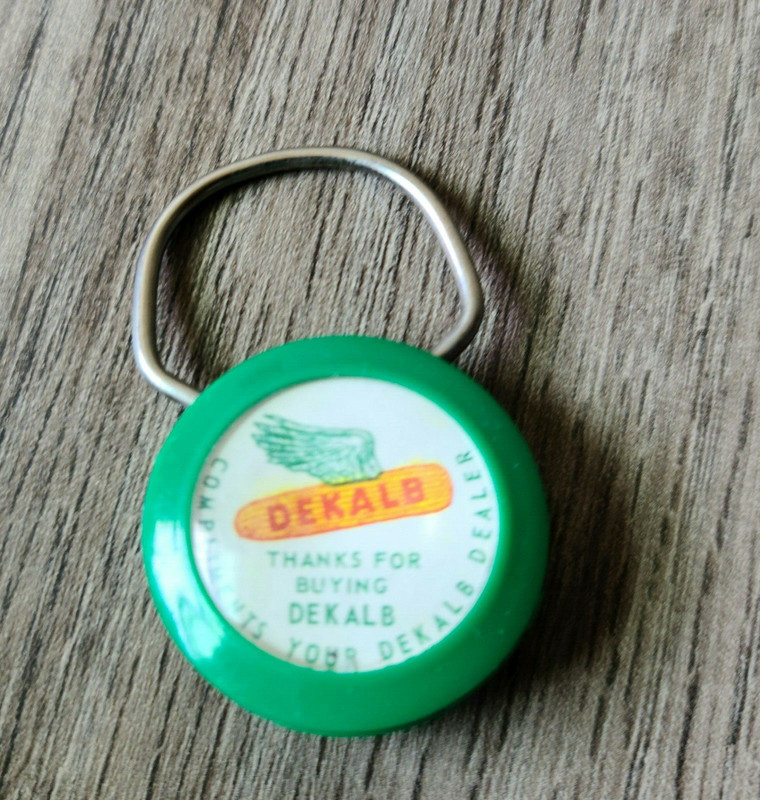 Vintage Dekalb Corn Seed Key Chain