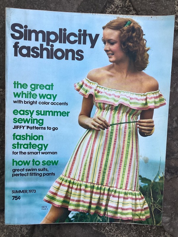 Original Summer 1973 Simplicity Fashions Pattern Clothing Magazine 96 pages