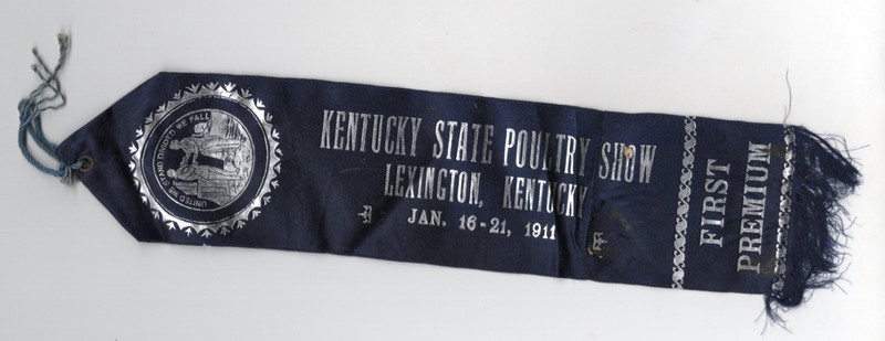 1911 – Kentucky State Poultry Show Lexington Kentucky First Premium Ribbon XL2O