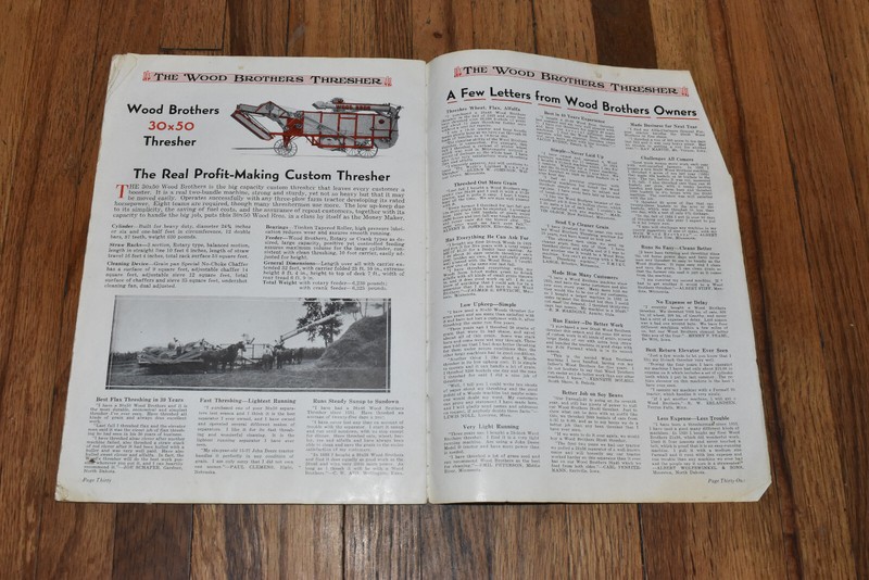 Vintage Wood Brothers Thresher Sales Catalog Brochure gallery