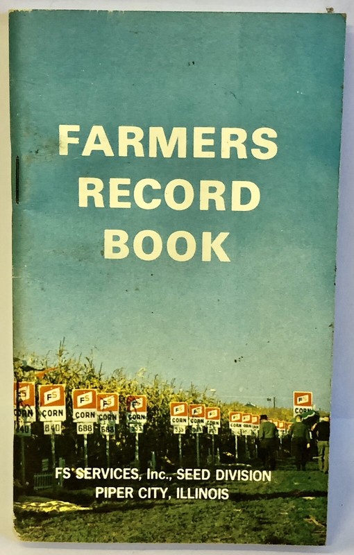 Vintage 1969 FS Seed Corn Data Memo Note Book Piper City Illinois Advertising IL