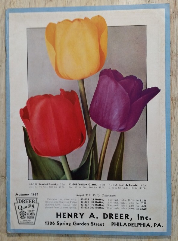 1939 Dreer’s Specialties Novelties Seed Catalog Floral Philadelphia