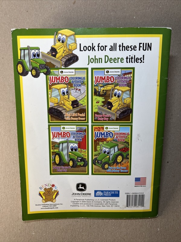 JOHN DEERE ACTIVITY BOOK WITH STICKERS FARM ANIMALS FARMLAND DRAWING MAZE NEW gallery