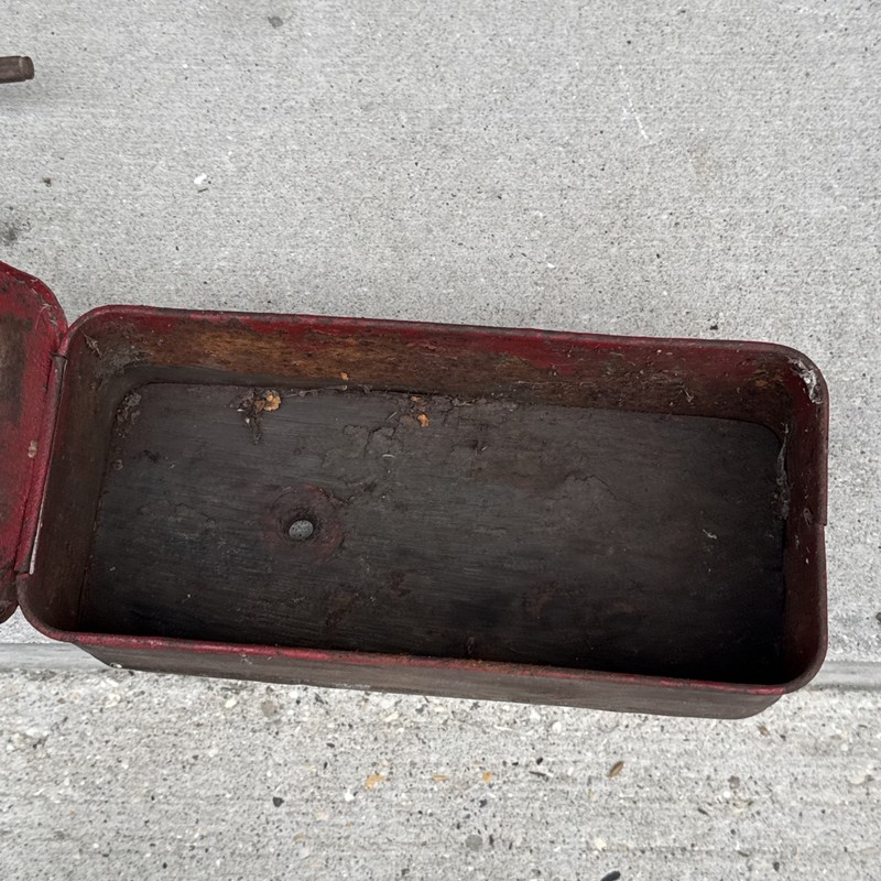 Vintage International Harvester Tool Box Wood Bottom gallery
