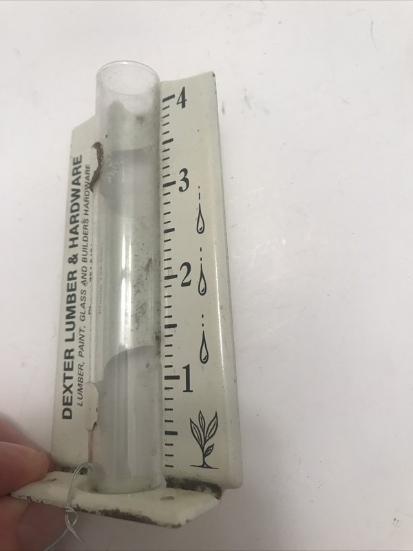 Vintage Advertising Rain Gauge, Dexter Lumber & Hardware, Used, Free Ship gallery