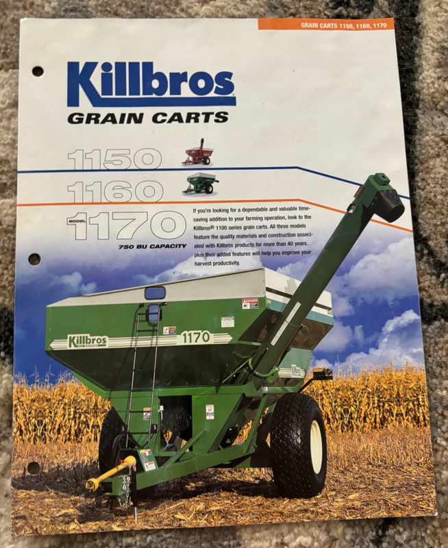 Killbros 1150 1160 1170 Grain Cart Brochure FCCA