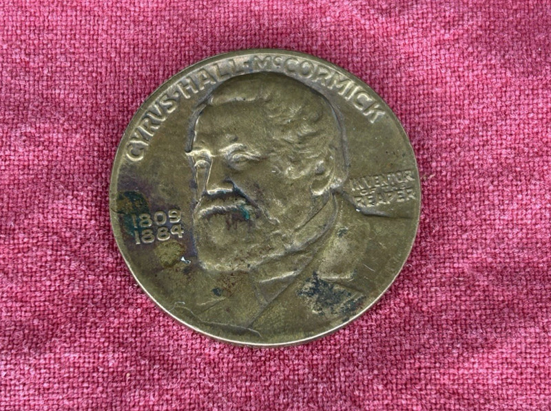 CYRUS HALL McCORMICK International Harvester Inventor of the Reaper Coin 1931