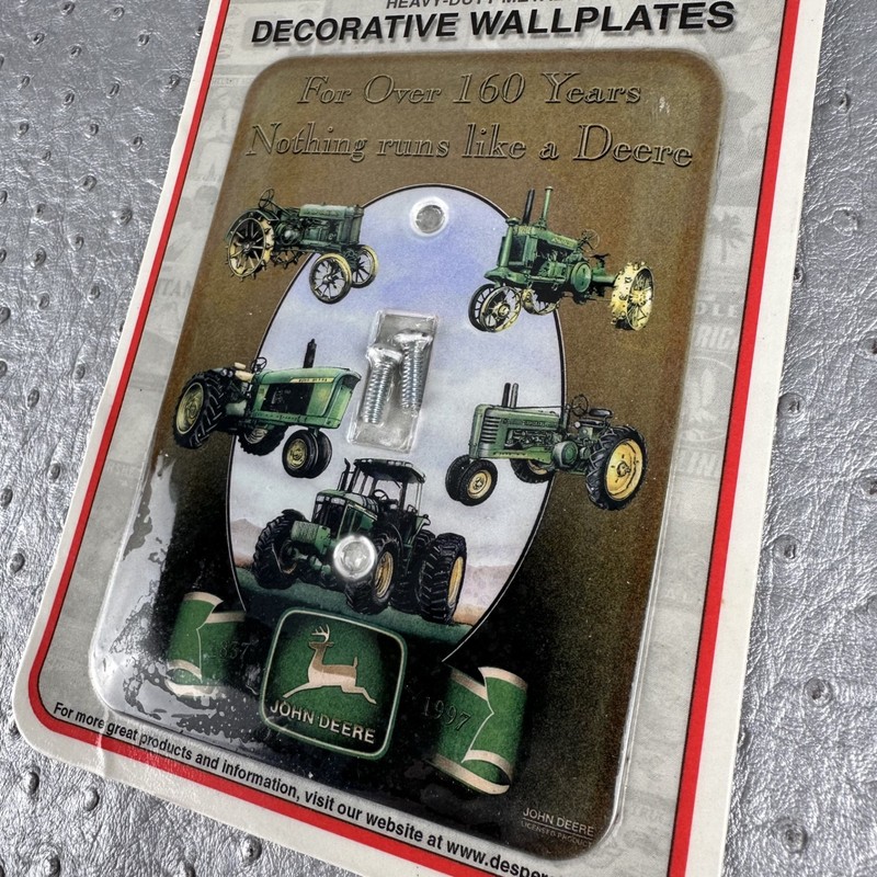 Vintage JOHN DEERE Light Switch Plate Cover Nothing Runs Like A Deere Tractor gallery
