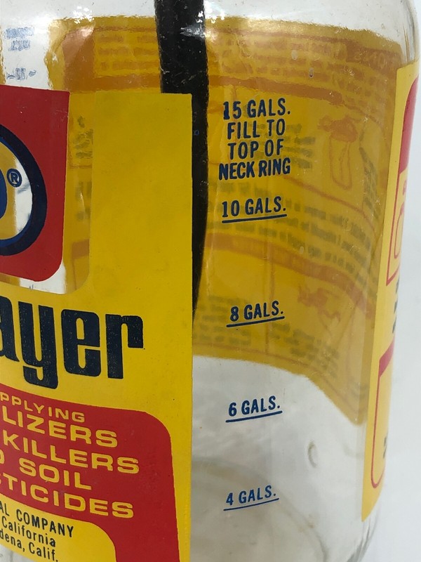 Vintage 1960's Metal Ortho Chevron Chemical Lawn Fertilizer Glass Sprayer gallery