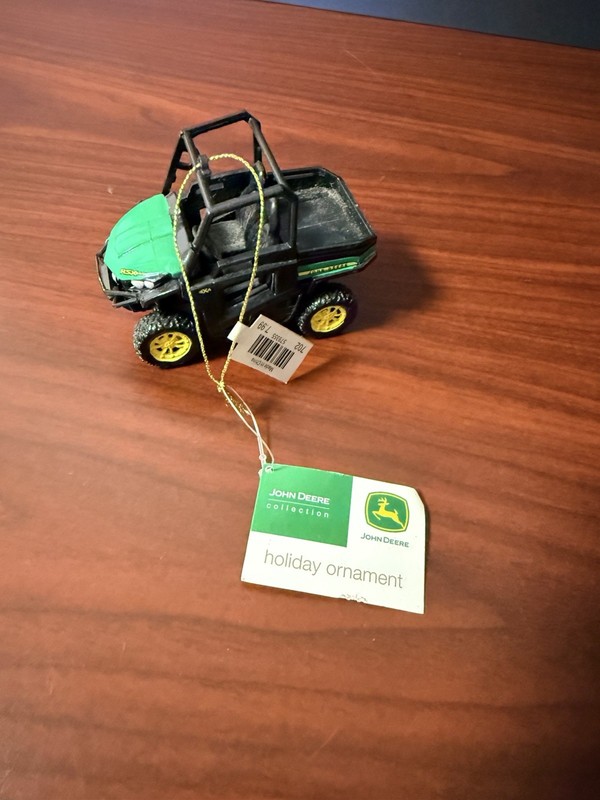 John Deere Green & Black Gator ATV Style Christmas Ornament By Kurt Adler, New