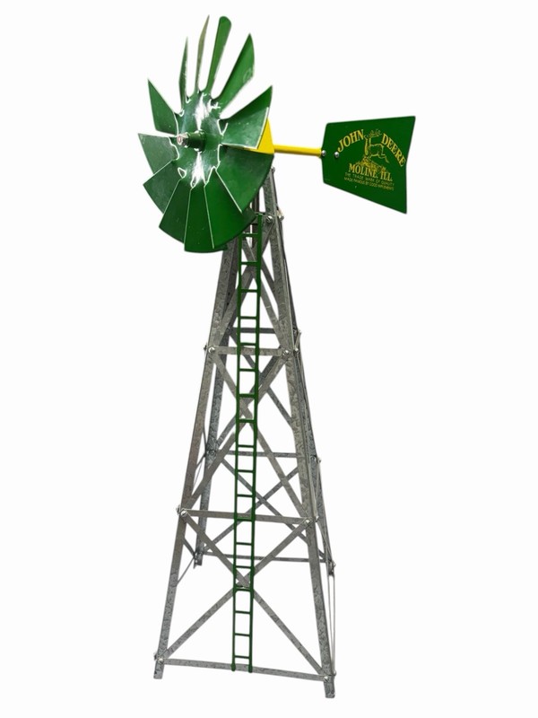 Vintage John Deere Moline,ILL Metal Windmill Farm Advertising/Toy Display