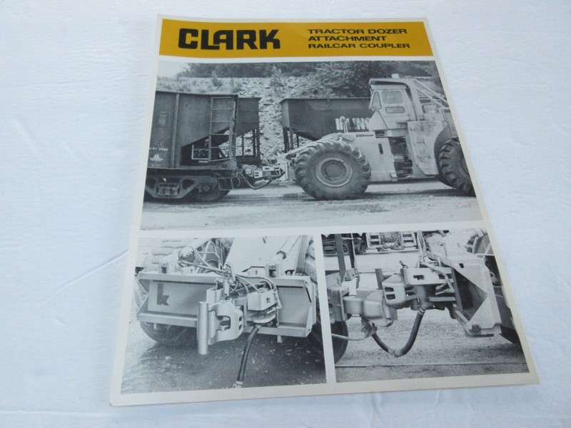 Clark Michigan Tractor Dozer Railcar Coupler 2 Page