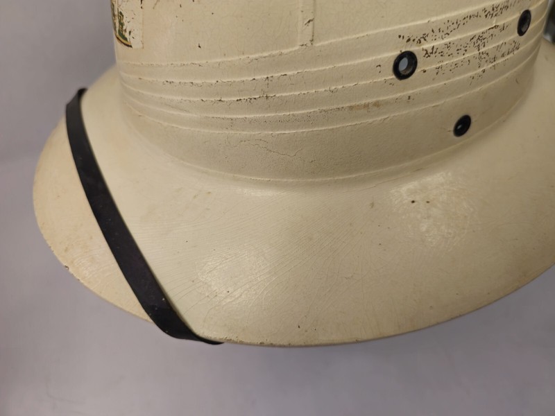 Vintage John Deere Running Deer Label Pith Helmet Safari Hat Tractor Collectable gallery