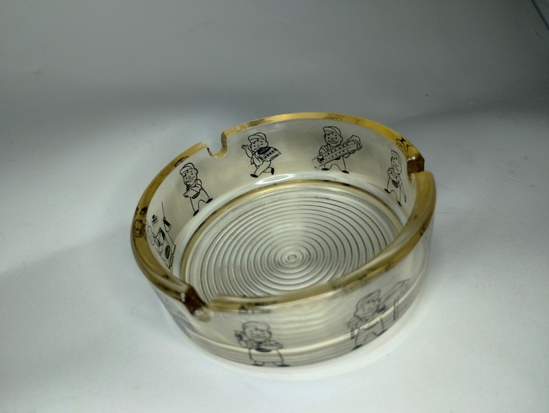 Rare Doughboy Feeds Advertising Ashtray Vintage Character Logo gallery