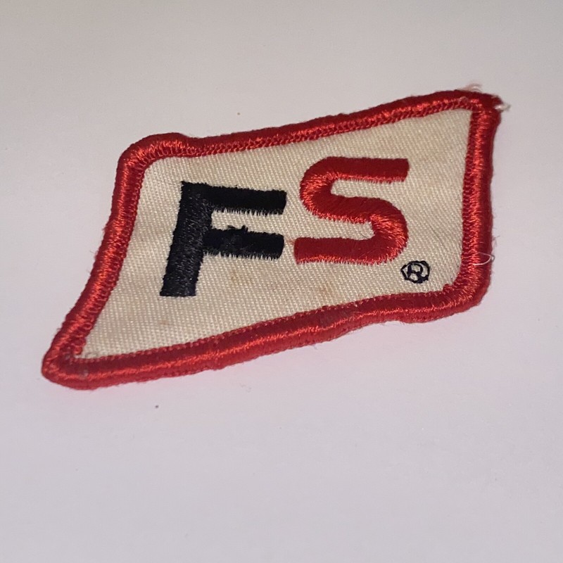 Vintage FS Patch Embroidered Black Red & White Farm Supply Seed Grain Fuel gallery