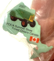 Oliver Tractor Lapel Pin Back 2007 HPOCA Summer Show Forest Ontario Canada