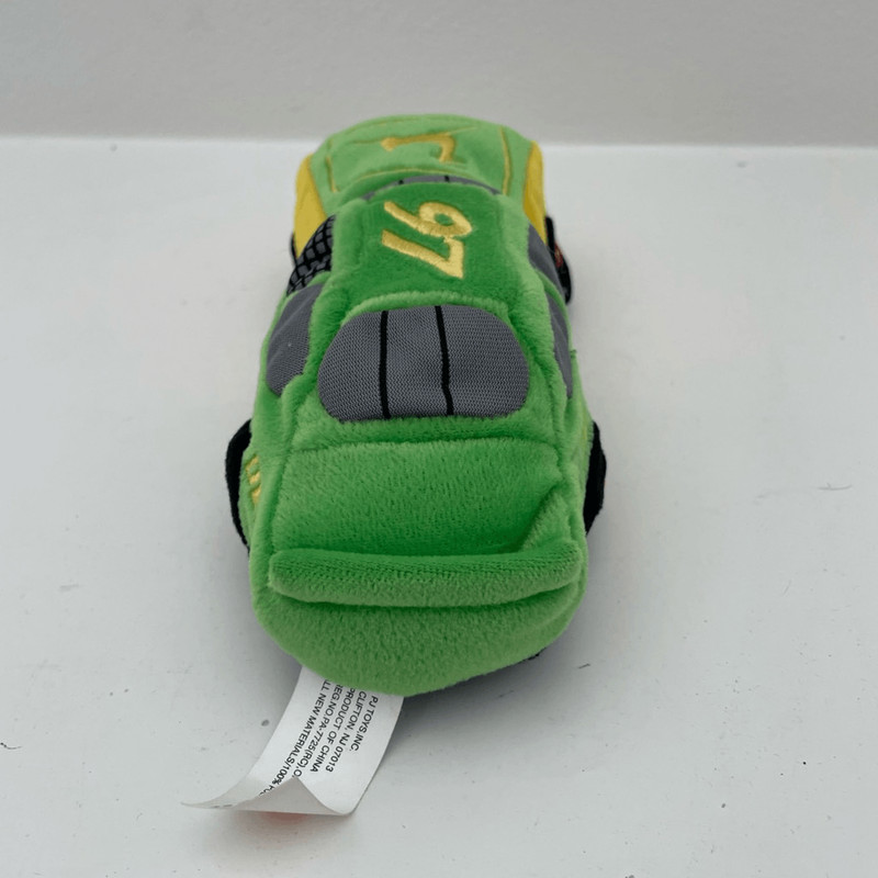 John Deere Green and Yellow Nascar Race Car Plush Beanie Toy gallery