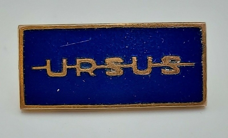 URSUS Poland Tractor Traktor Truck company, vintage pin badge, lapel !