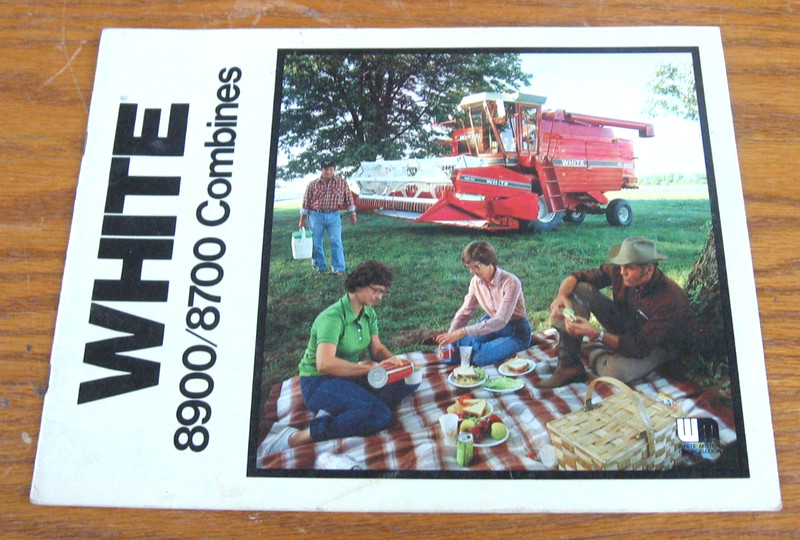WHITE TRACTOR CO 8900 8700 COMBINES COMBINE BROCHURE FARM CATALOG