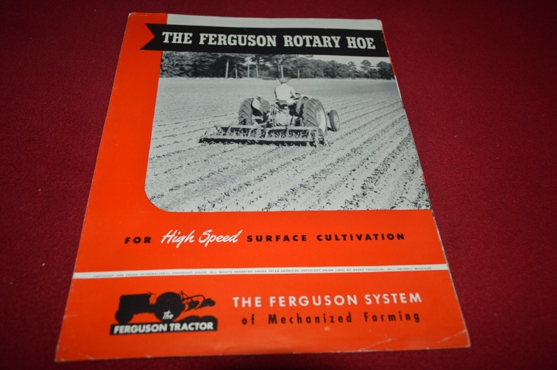 Ferguson Rotary Hoe Dealer’s Brochure YABE19 Massey