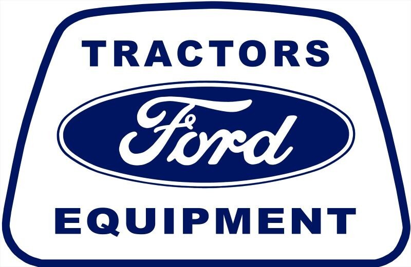 Ford Tractors & Equipment NEW Sign: 28″ Wide Diecut USA STEEL XL Size