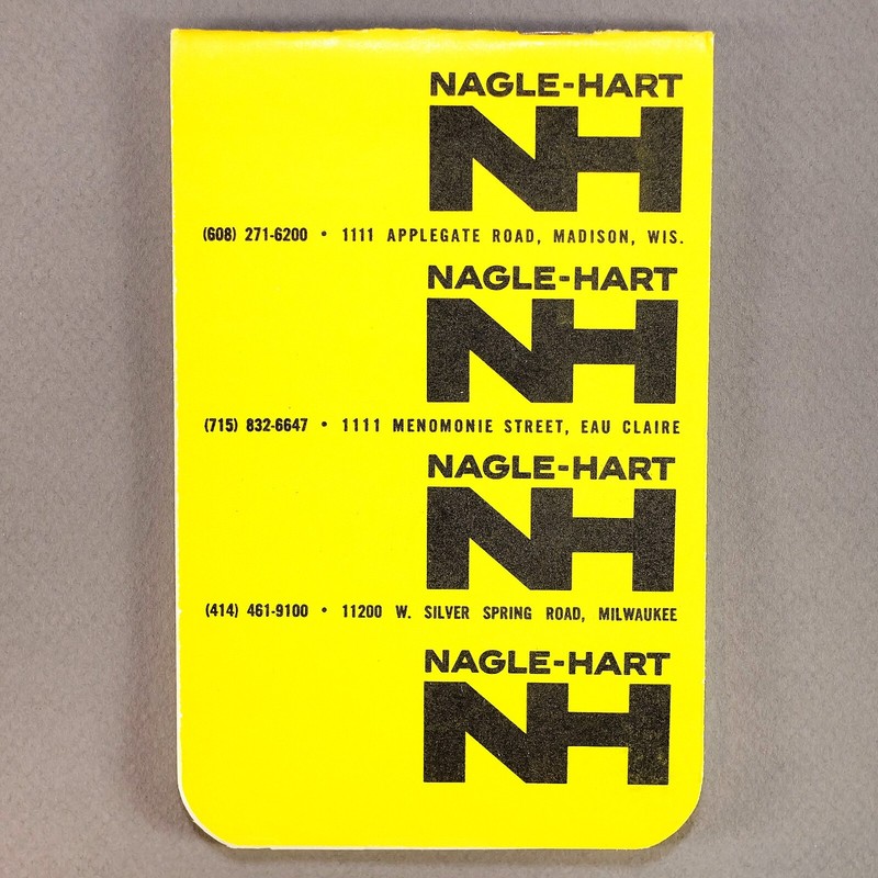 Vintage 1971 Nagle-Hart Tractor & Machinery Co. Advertising Notebook – Milwaukee