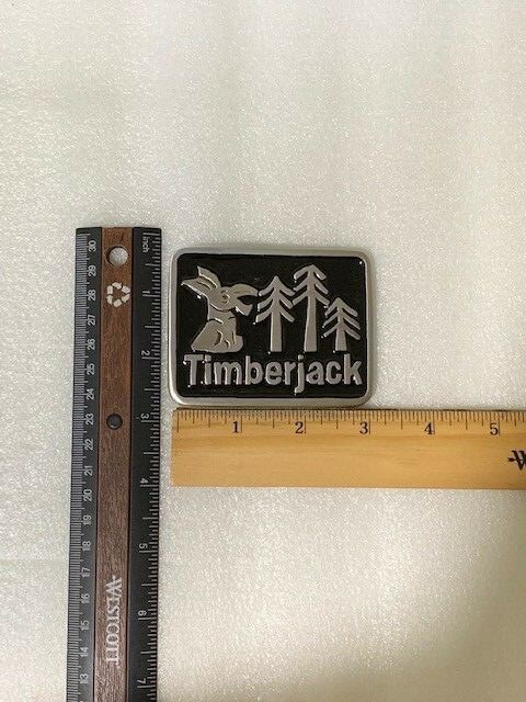 Timberjack Forest Donkey Belt Buckle BLACK enamel Solid Pewter Very Sturdy gallery